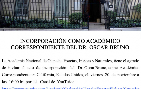 Incorporación de Oscar Bruno a la ANCEFN