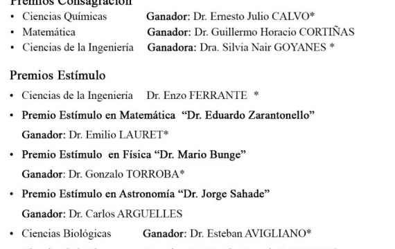 Acto de entrega de premios ANCEFN 2020