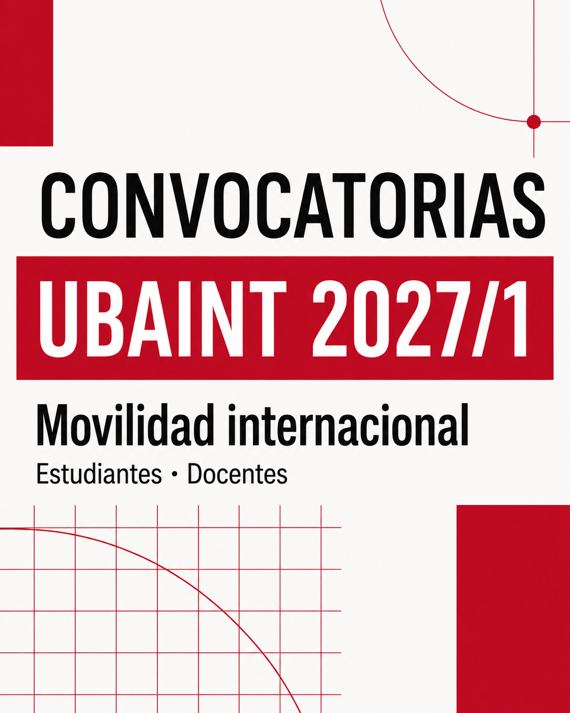 Convocatorias UBAINT Docentes y Estudiantes
